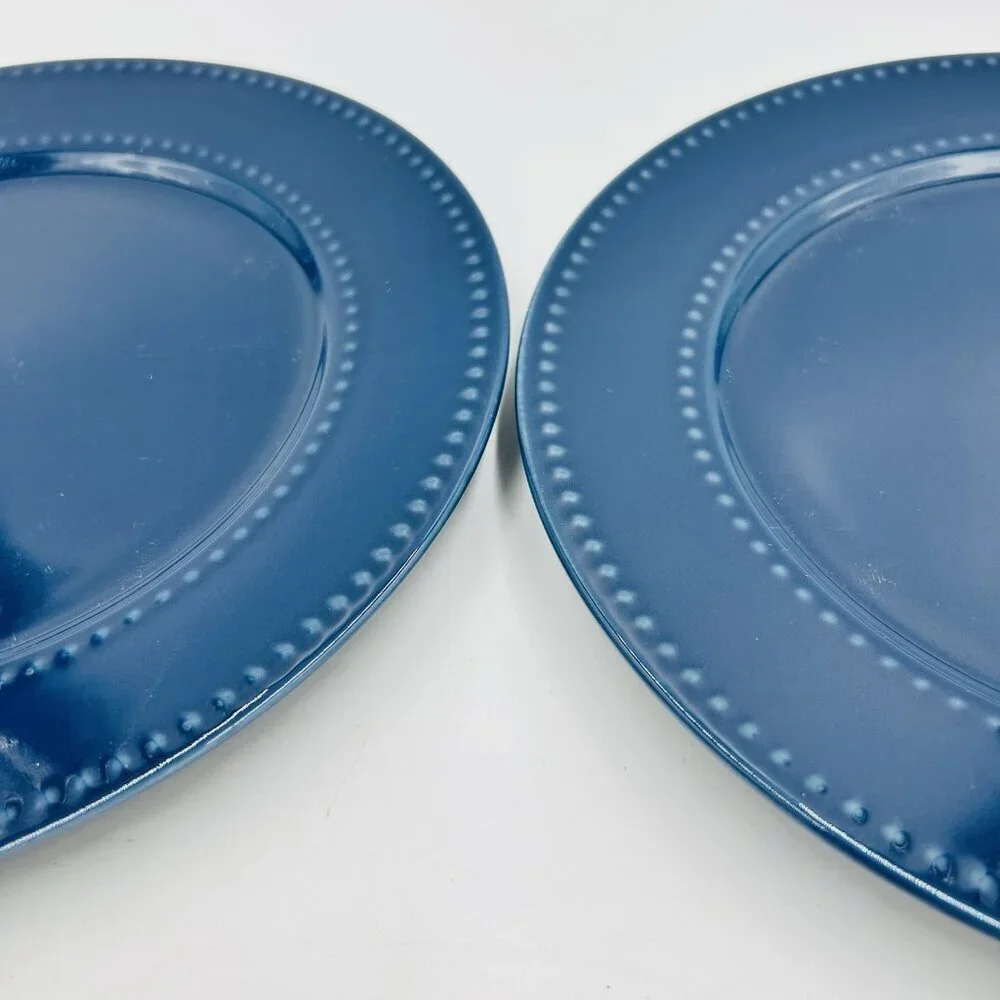Royal Norfolk Blue Beaded Edge Rim 10.5